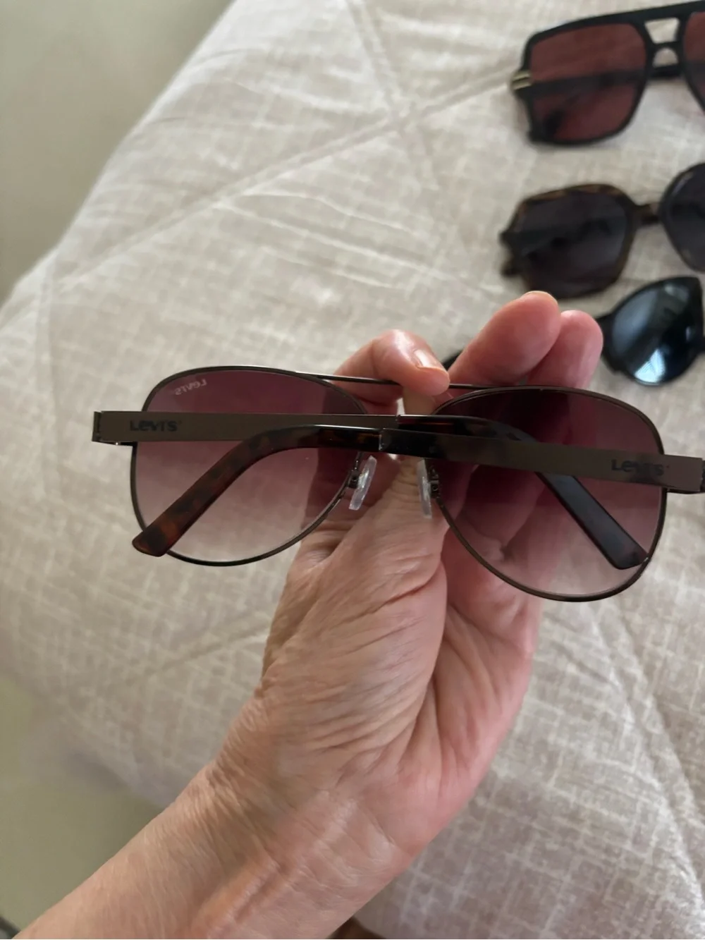 Ten pair unisex known designer sunglasses no cases